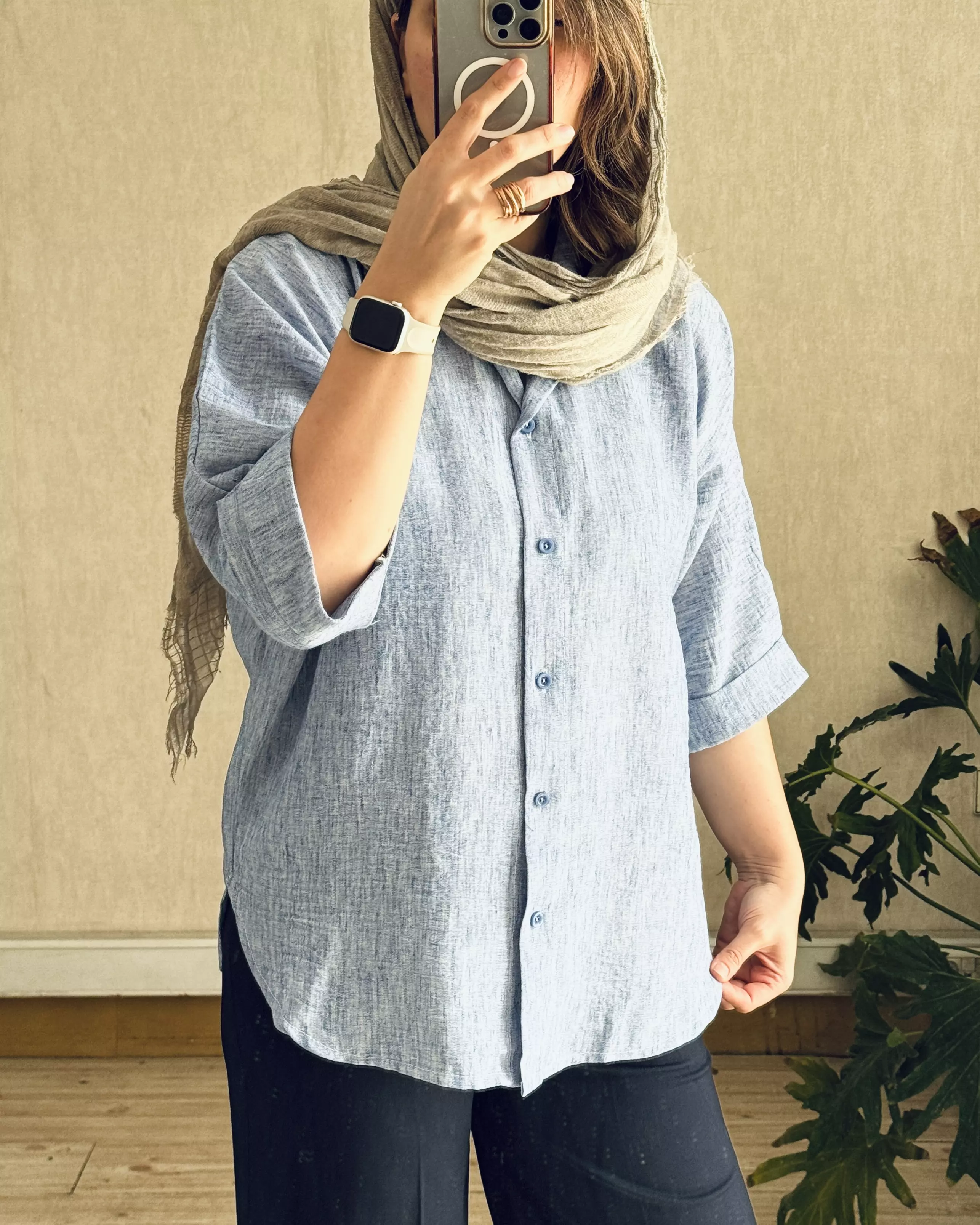 شومیز مانتویی لینن زارا